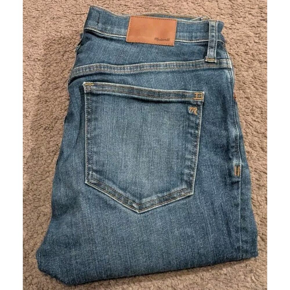 Madewell 8" Skinny Blue Denim Jeans Ames Wash H2289 Women's Size 28